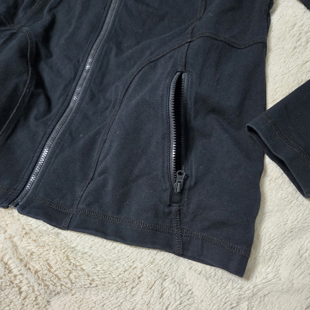 T by Talbots Jacket Lightweight Mockneck Black Stretch Performance Petite M PM - Picture 5 of 8